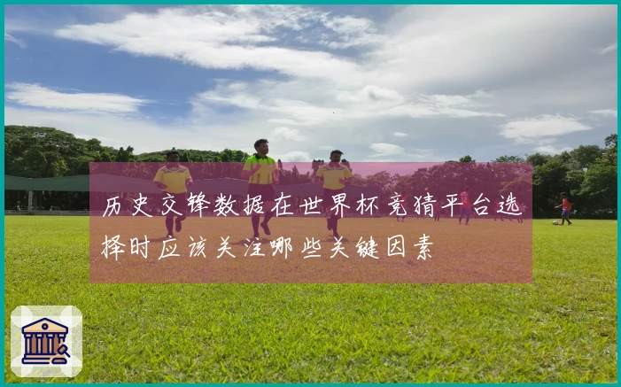历史交锋数据在世界杯竞猜平台选择时应该关注哪些关键因素