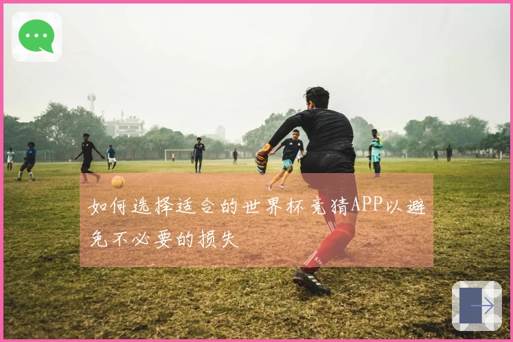 如何选择适合的世界杯竞猜APP以避免不必要的损失